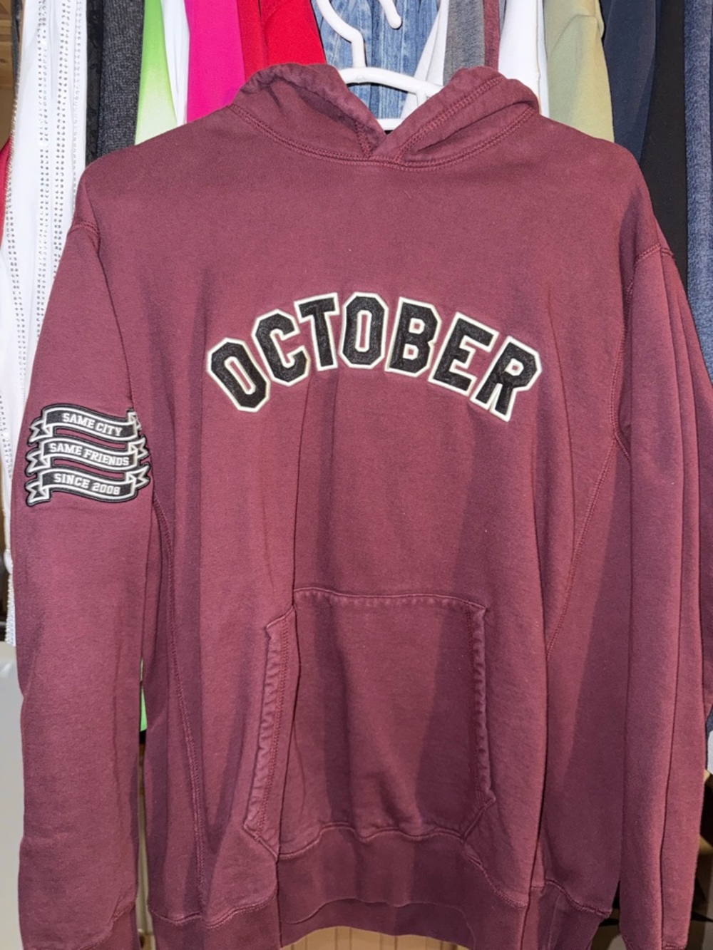 Octobers Very Own Graphic Hoodie in Wine
OVO